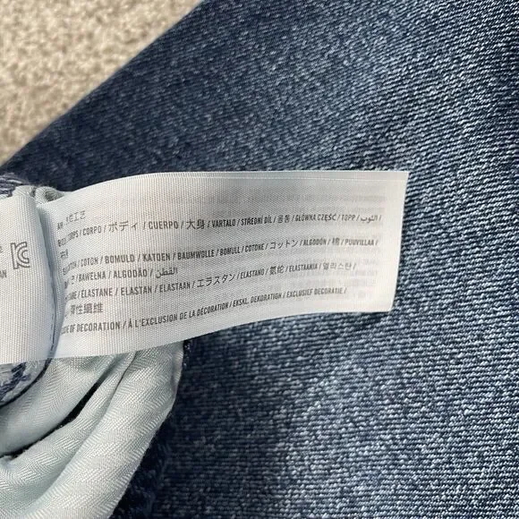 Hollister Low Rise Flare Vintage Stretch Womens Jeans Denim Dark Wash Size 14R - Picture 5 of 9